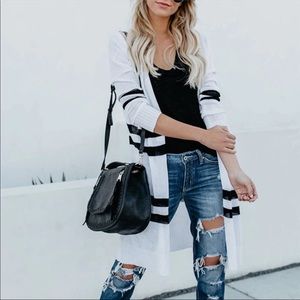 💝Classic Striped Longline Cardigan